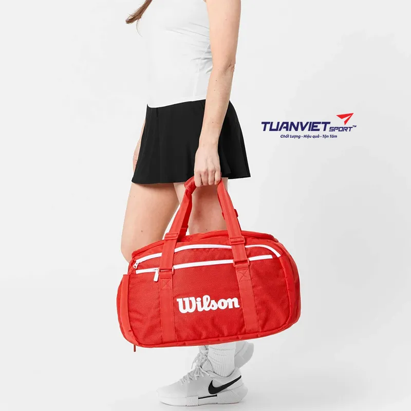 T&uacute;i Đựng Vợt Tennis Wilson Super Tour Red Small Duffel