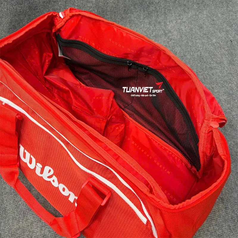 T&uacute;i Đựng Vợt Tennis Wilson Super Tour Red Small Duffel