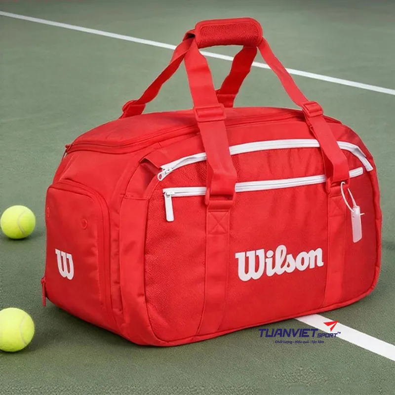 T&uacute;i Đựng Vợt Tennis Wilson Super Tour Red Small Duffel
