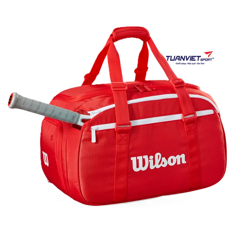 T&uacute;i Đựng Vợt Tennis Wilson Super Tour Red Small Duffel