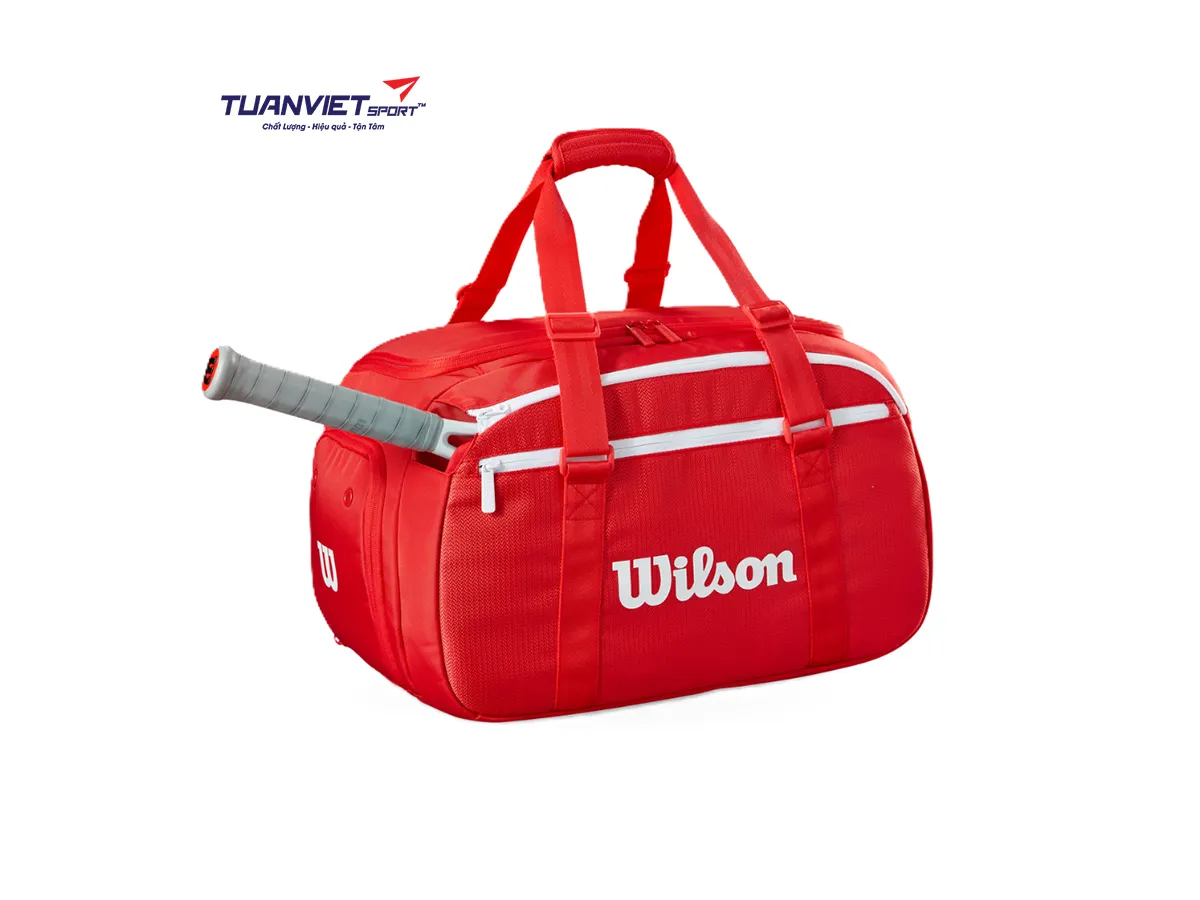 Túi Đựng Vợt Tennis Wilson Super Tour Red Small Duffel