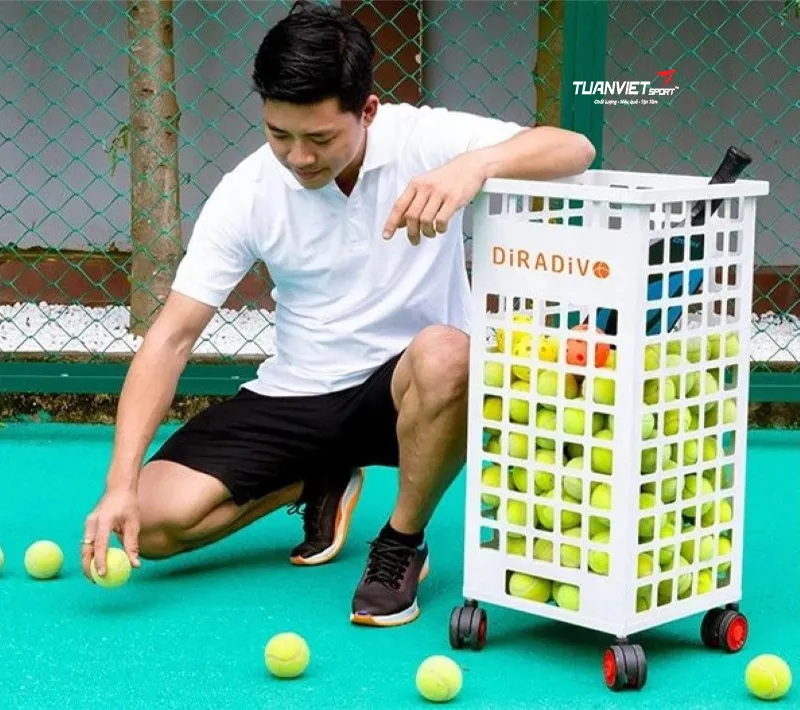 Th&ugrave;ng đựng b&oacute;ng tennis Diradivo KT-101002