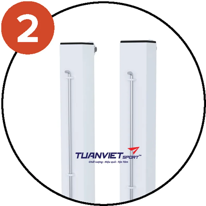 Trụ tennis chôn nòng tăng đơ ngoài Sodex Sport S25213