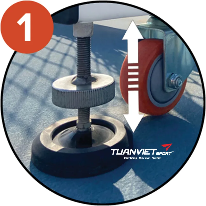 Trụ tennis di động có bánh xe di chuyển Sodex Sport S25219