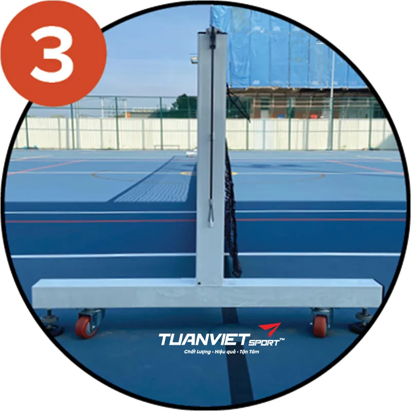 Trụ tennis di động có bánh xe di chuyển Sodex Sport S25219