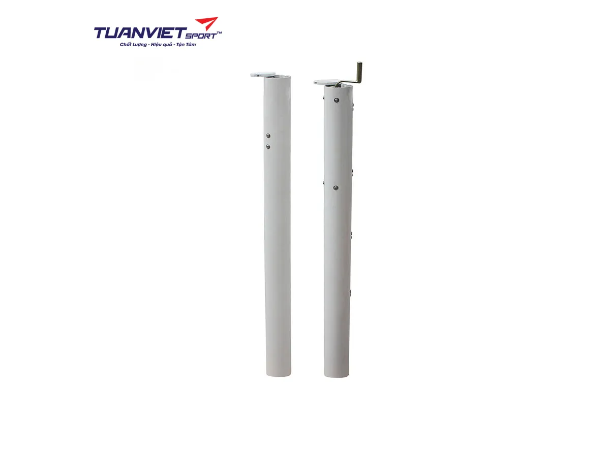 Trụ tennis chôn nòng ống nhôm oval tăng đơ trong Sodex Sport S25241