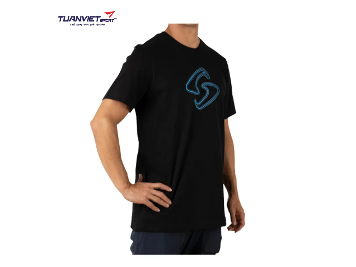 Áo Cotton Tee Black thể thao nam Gearbox