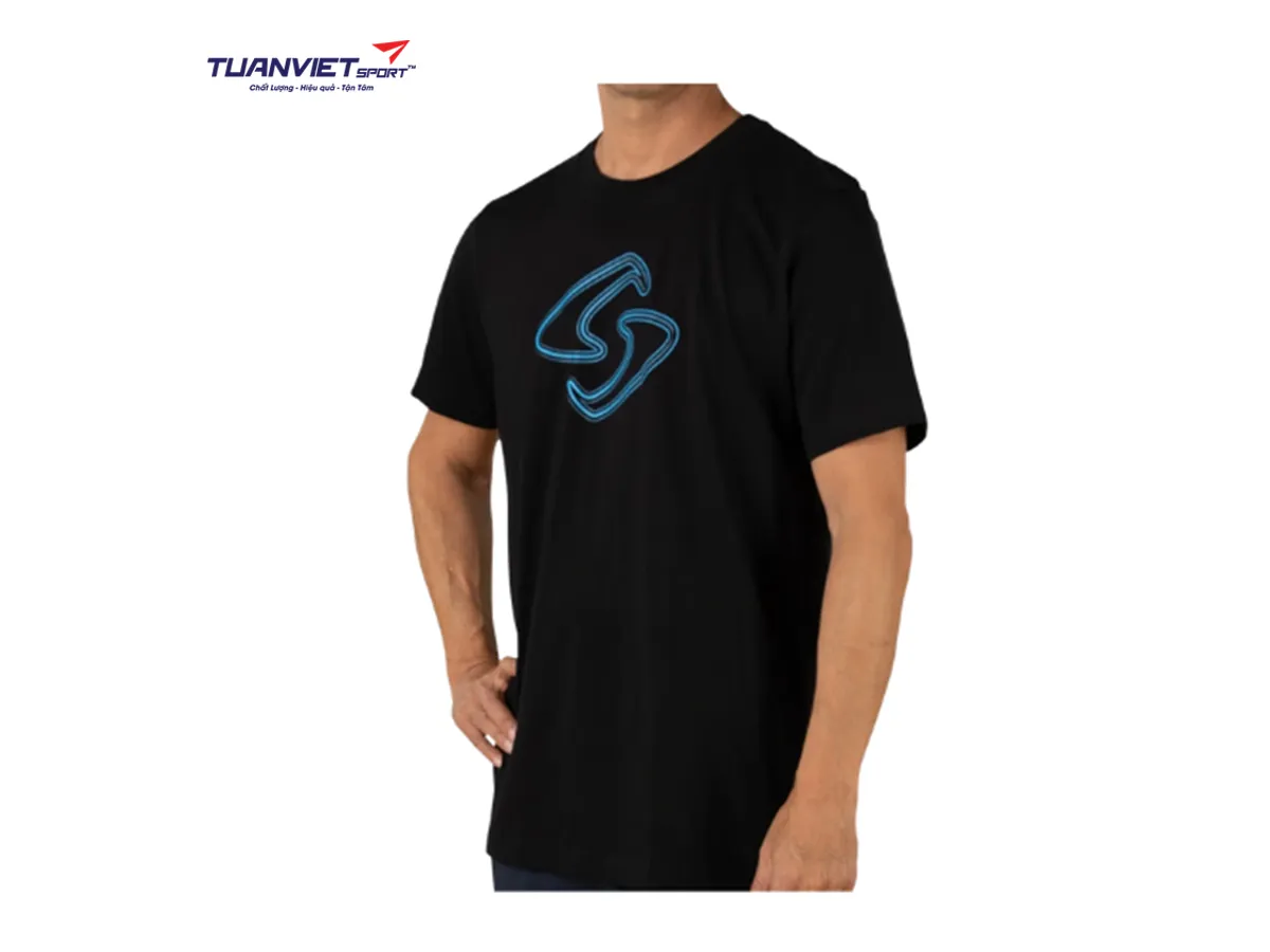 Áo Cotton Tee Black thể thao nam Gearbox