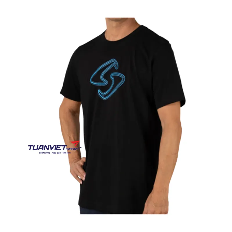 Áo Cotton Tee Black thể thao nam Gearbox