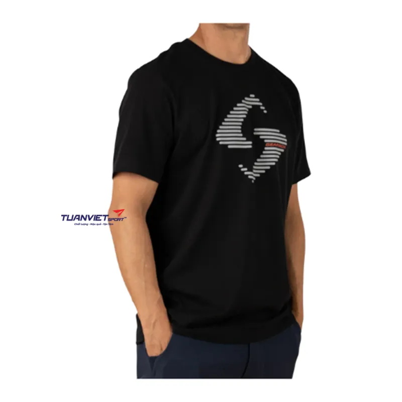 Áo cotton thể thao nam Gearbox Tee Black