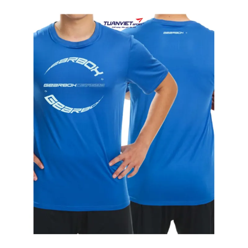 Áo cotton thể thao nam Gearbox Tee Royal Blue