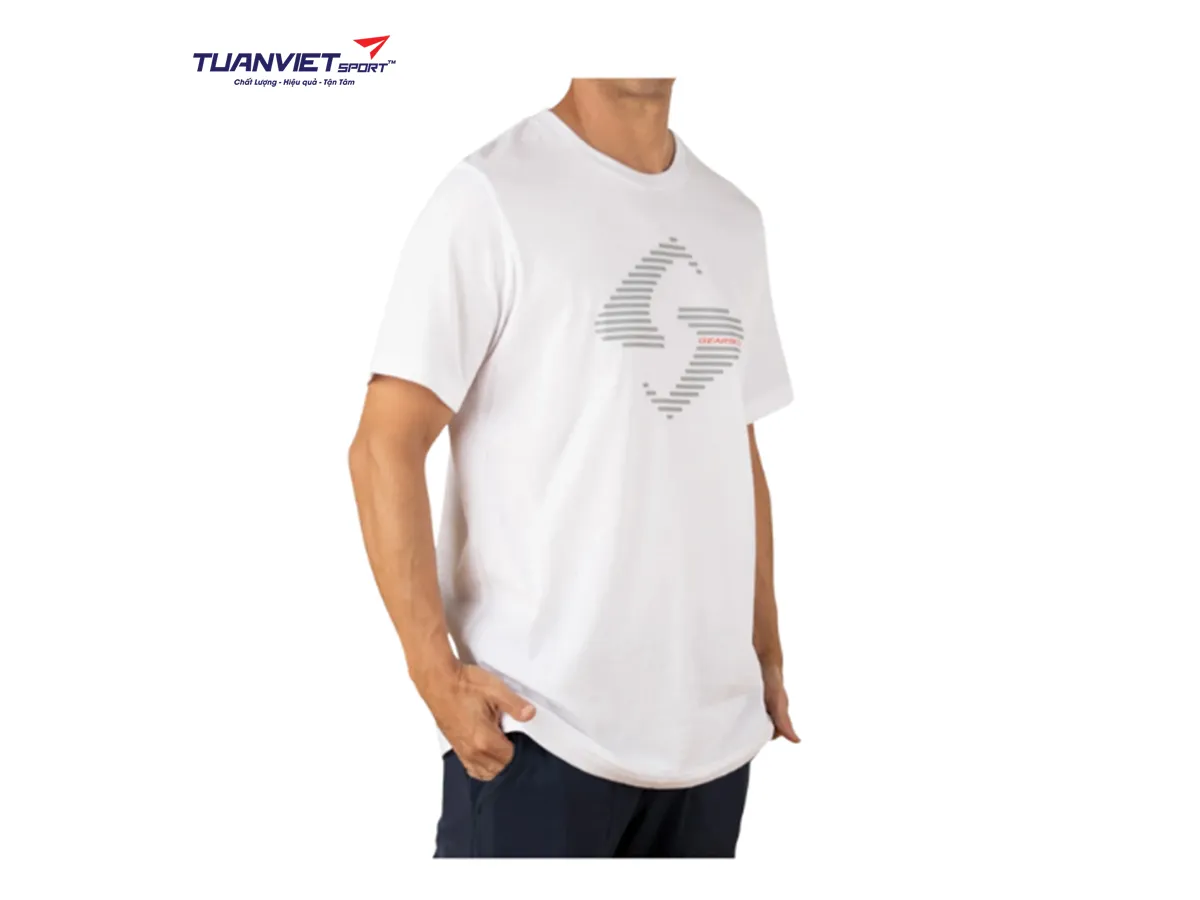 Áo cotton thể thao nam Gearbox Tee White