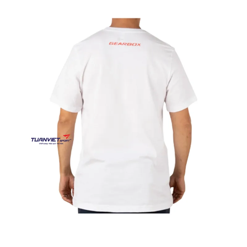 Áo cotton thể thao nam Gearbox Tee White