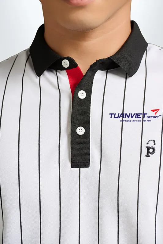&Aacute;o Polo Thể Thao Nam PILI Thiết Kế Kẻ Sọc Th&acirc;n &Aacute;o