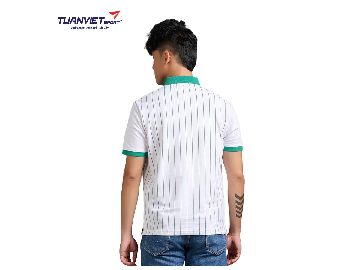 Áo Polo Thể Thao Nam PILI Thiết Kế Kẻ Sọc Thân Áo