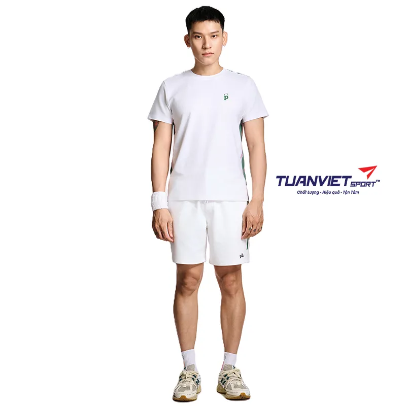 &Aacute;o Thun Nam PILI M&agrave;u Trắng Phối Line M&agrave;u Th&acirc;n &Aacute;o