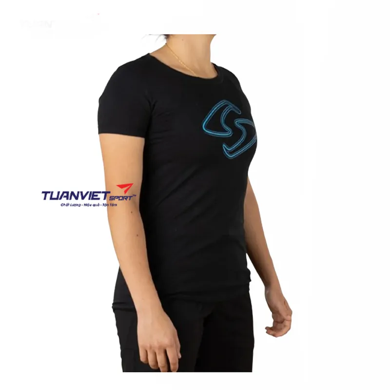 Áo cotton thể thao nữ Gearbox Tee Black