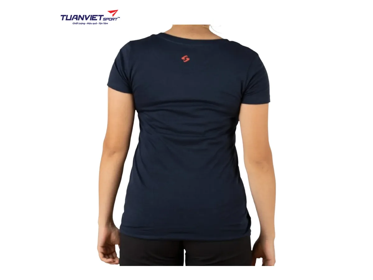 Áo cotton thể thao nữ Gearbox Tee Navy (Tilt)