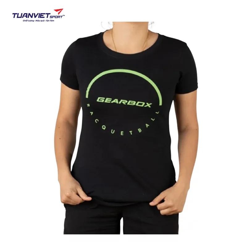 Áo Cotton Thể Thao Nữ Tee Black (Dome Racquetball)