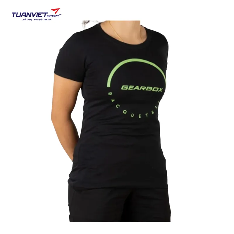 Áo Cotton Thể Thao Nữ Tee Black (Dome Racquetball)