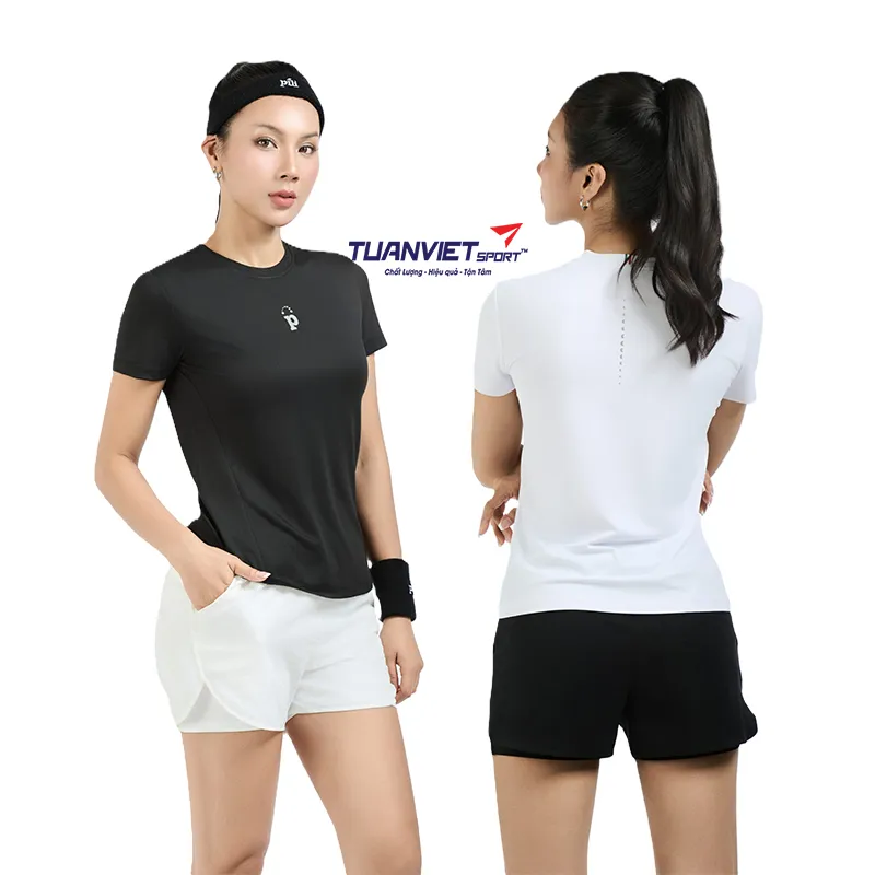 &Aacute;o Thun Thể Thao Nữ PILI Cổ Tr&ograve;n Form T&ocirc;n D&aacute;ng