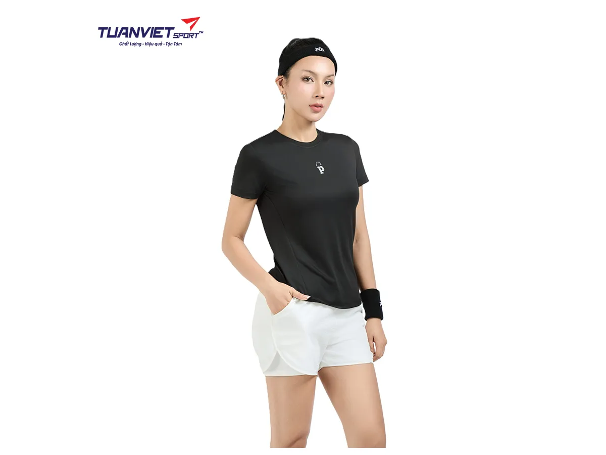Áo Thun Thể Thao Nữ PILI Cổ Tròn Form Tôn Dáng