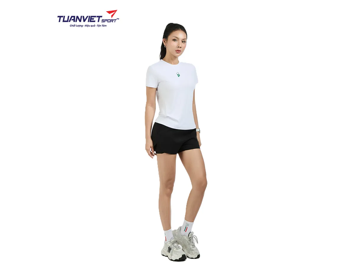 Áo Thun Thể Thao Nữ PILI Cổ Tròn Form Tôn Dáng