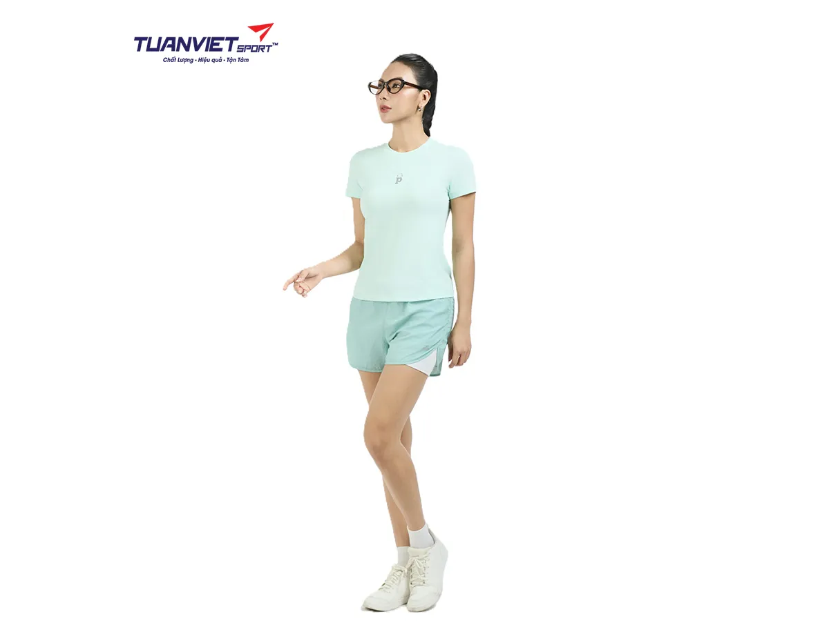 Áo Thun Thể Thao Nữ PILI Cổ Tròn Form Tôn Dáng