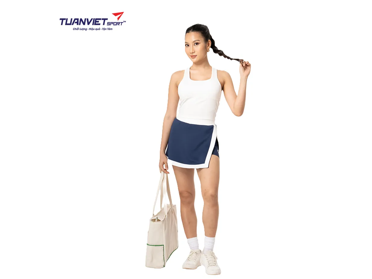 Chân Váy Thể Thao Nữ PILI Xẻ Tà Có Quần Bảo Hộ