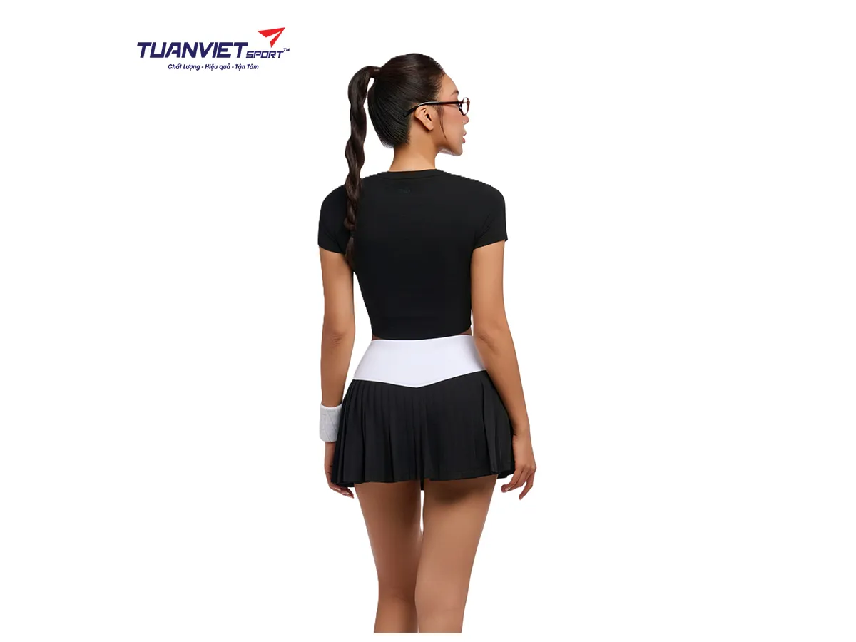 Chân Váy Xếp Ly Thể Thao Nữ PILI Có Quần Bảo Hộ
