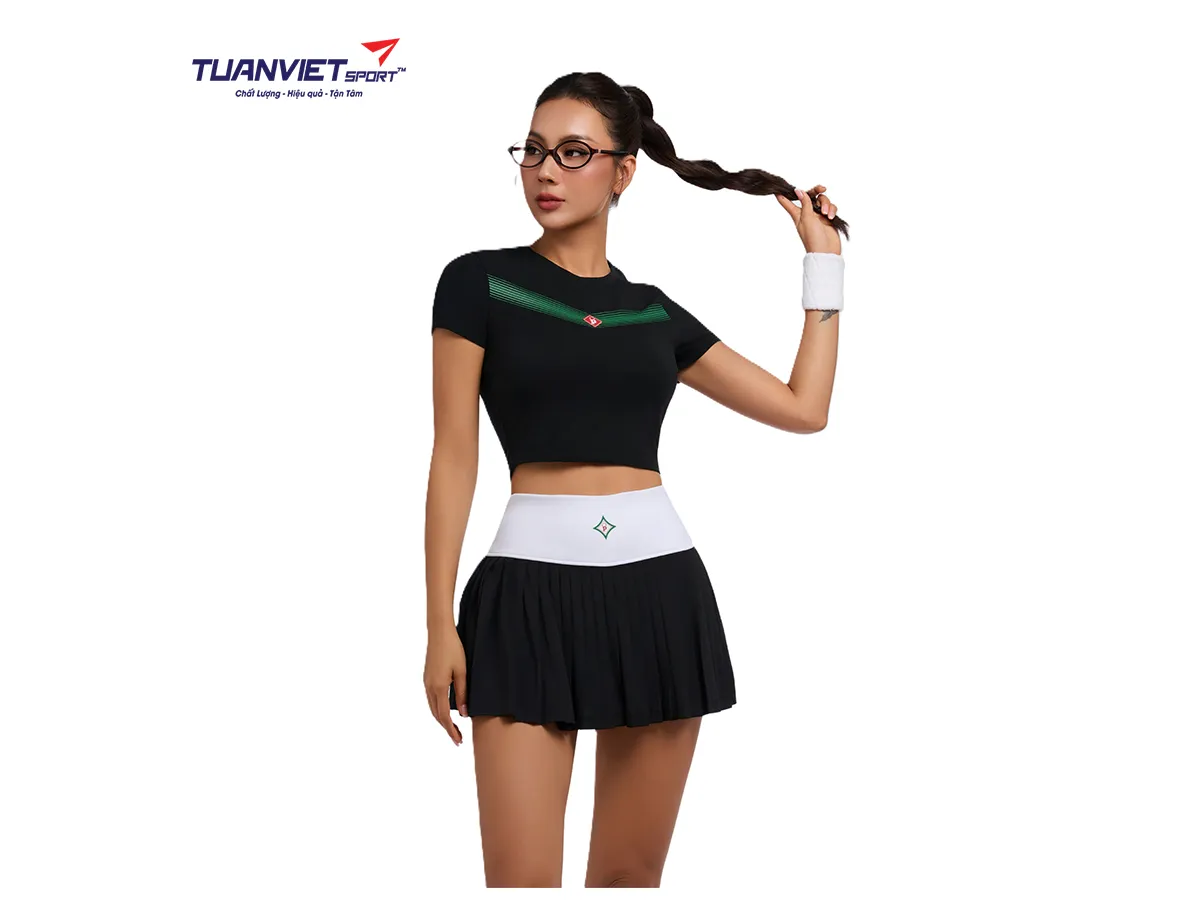 Chân Váy Xếp Ly Thể Thao Nữ PILI Có Quần Bảo Hộ