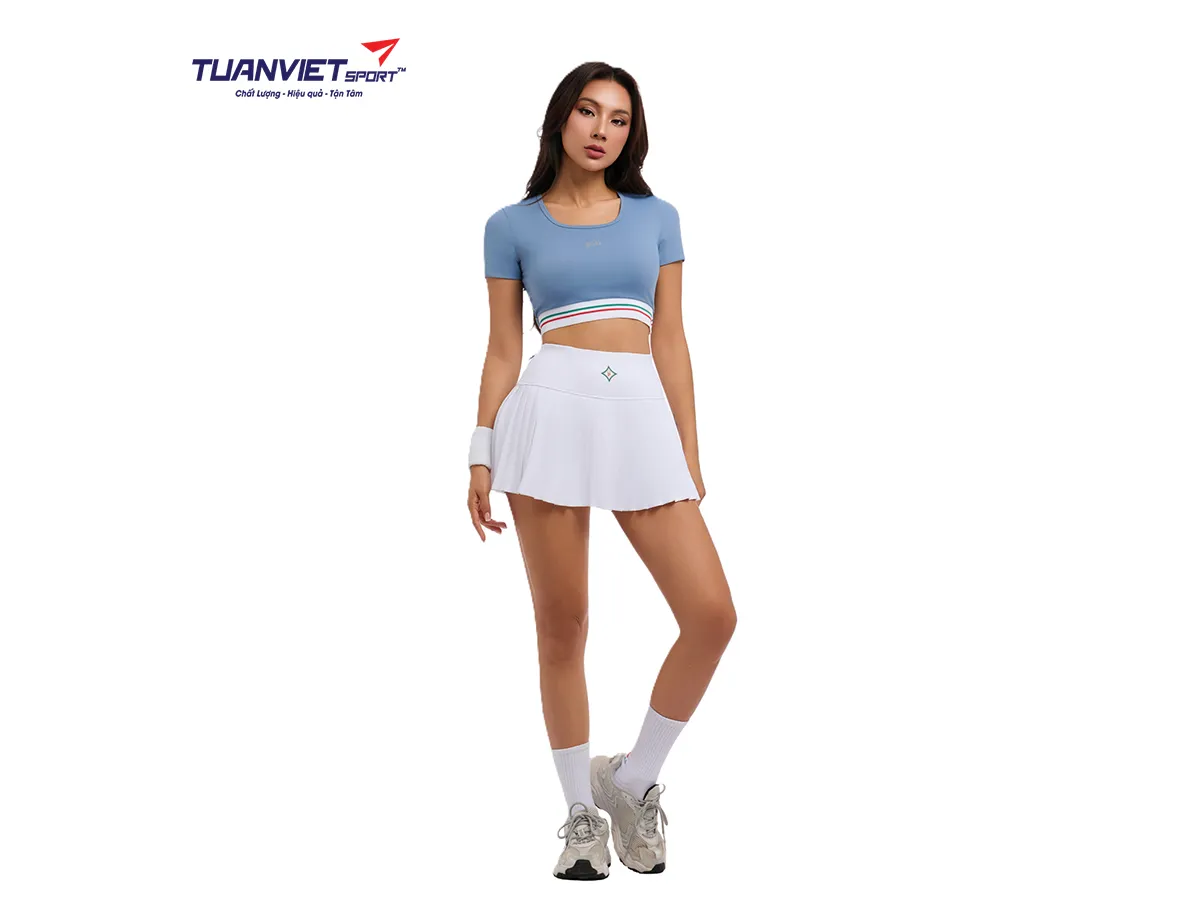 Chân Váy Xếp Ly Thể Thao Nữ PILI Có Quần Bảo Hộ