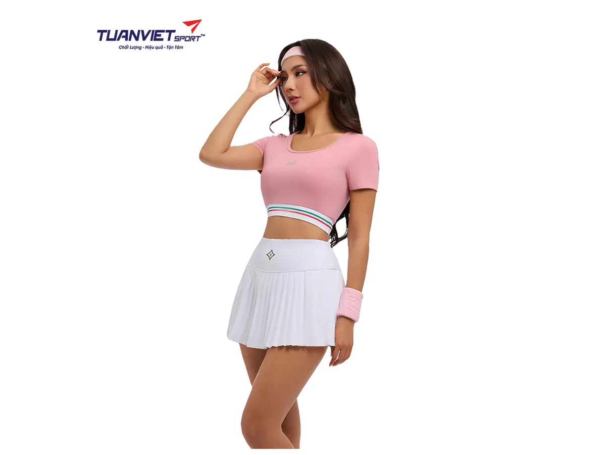 Chân Váy Xếp Ly Thể Thao Nữ PILI Có Quần Bảo Hộ