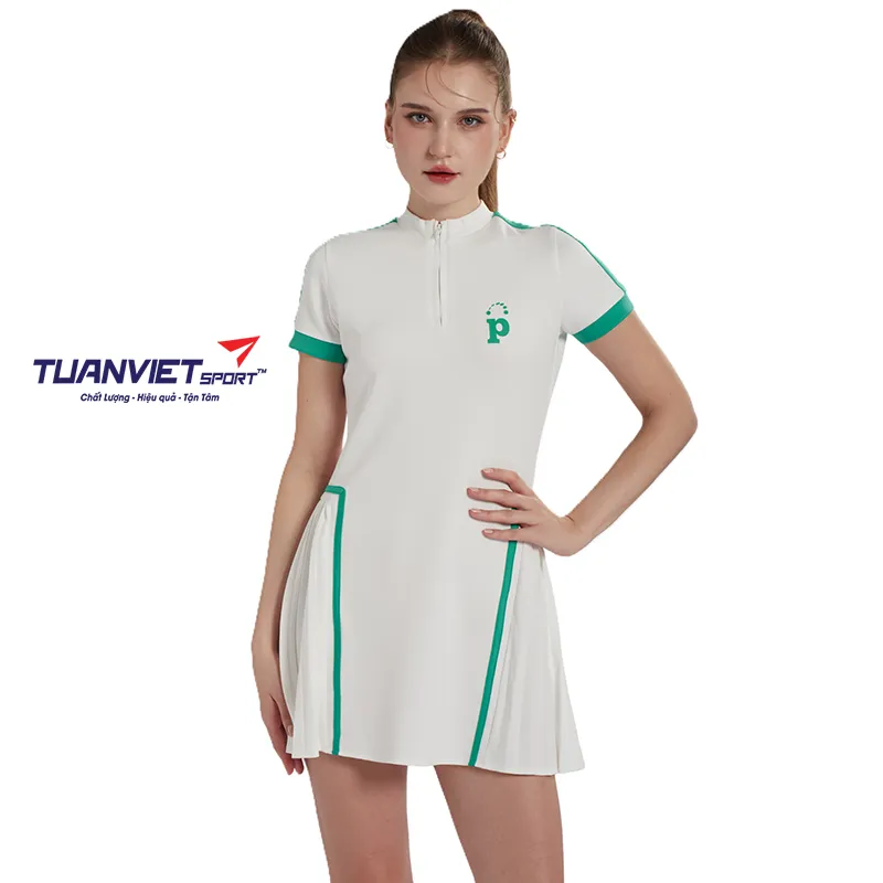 V&aacute;y Thể Thao Nữ PILI Xếp Ly Hai B&ecirc;n Eo