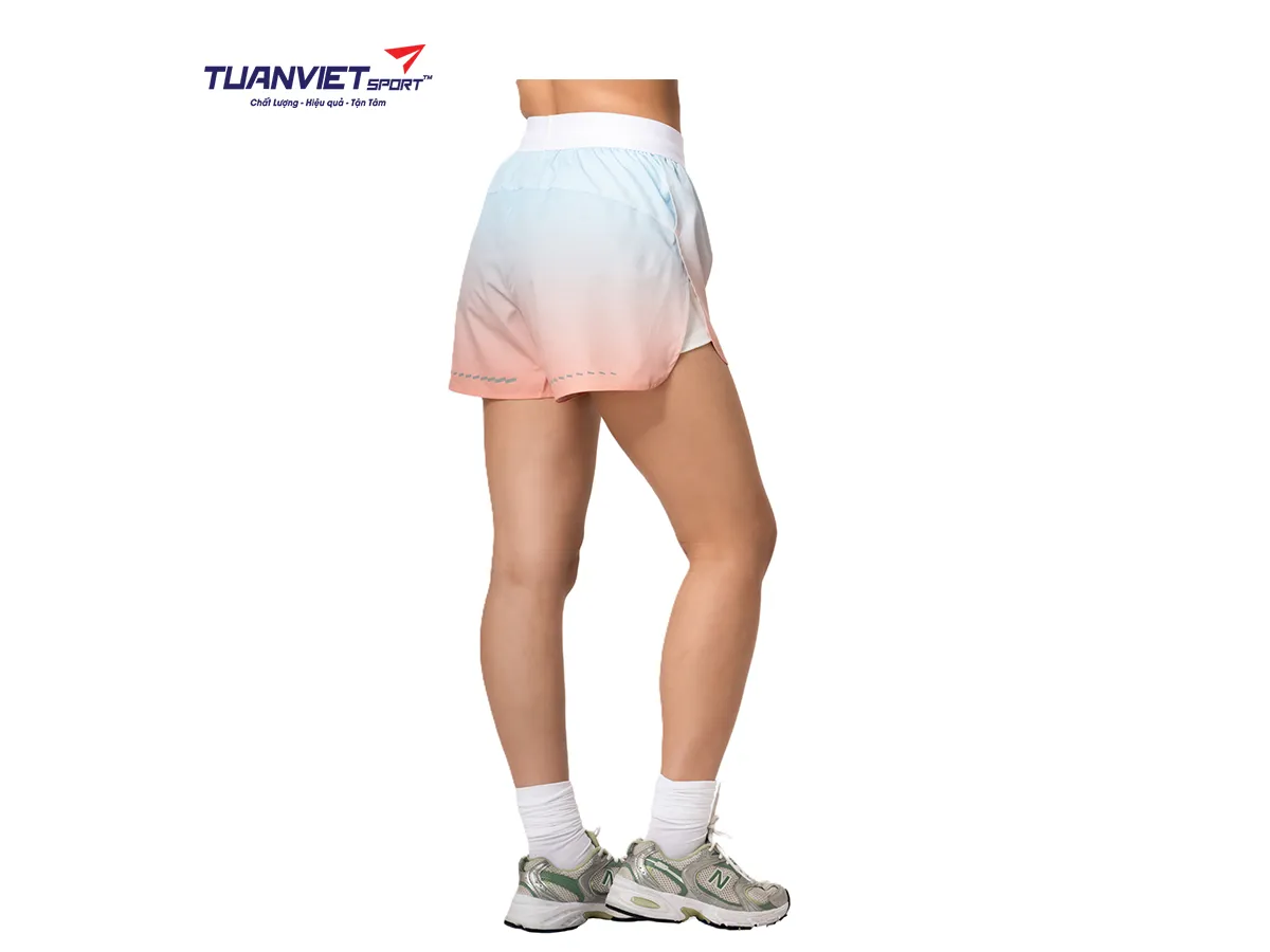 Quần Short Thể Thao Nữ PILI Phối Vạt Chéo