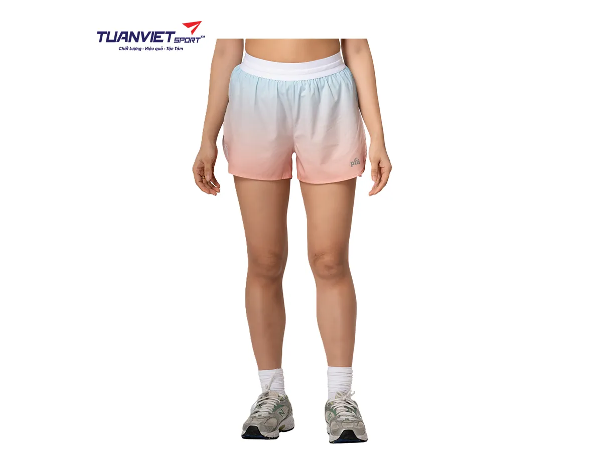 Quần Short Thể Thao Nữ PILI Phối Vạt Chéo