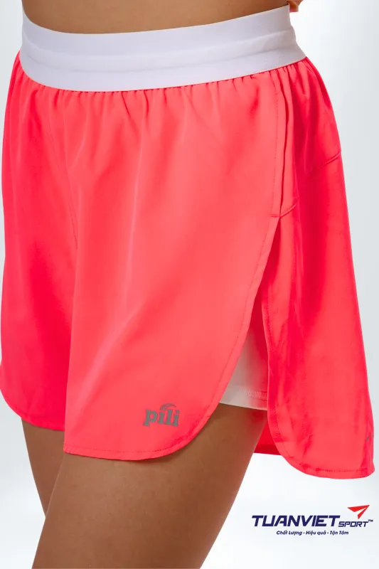 uần Short Thể Thao Nữ PILI Phối Vạt Ch&eacute;o
