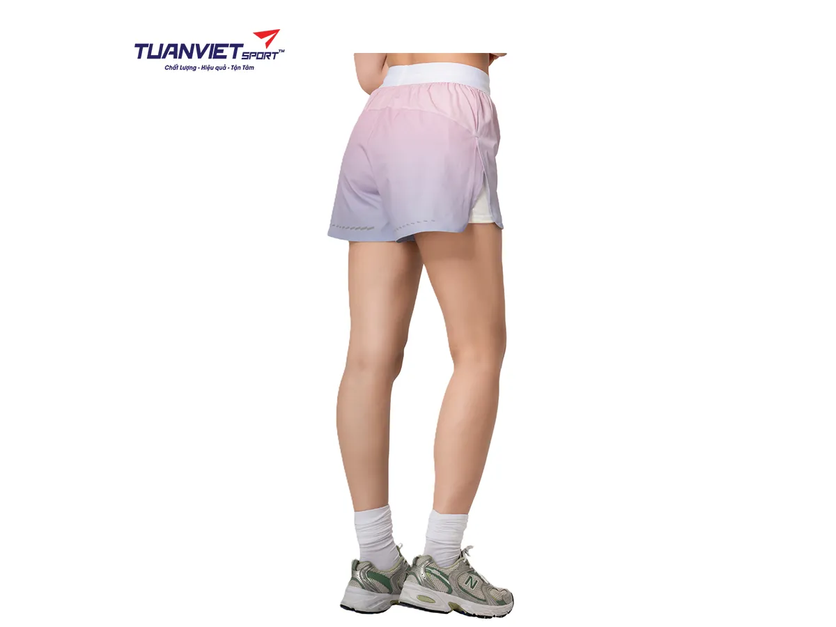 Quần Short Thể Thao Nữ PILI Phối Vạt Chéo