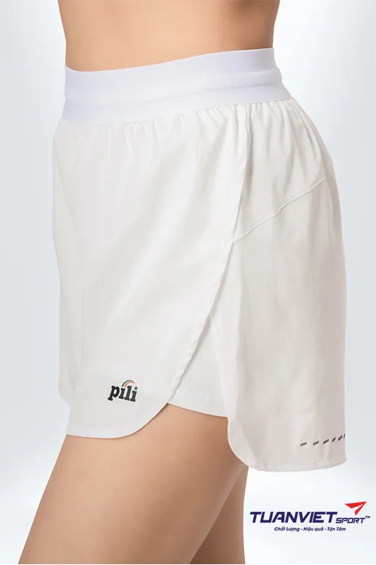 uần Short Thể Thao Nữ PILI Phối Vạt Ch&eacute;o