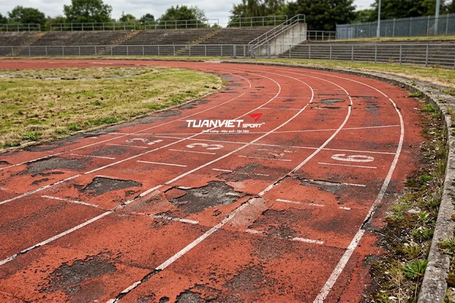 Giải ph&aacute;p thi c&ocirc;ng phục hồi đường chạy điền kinh