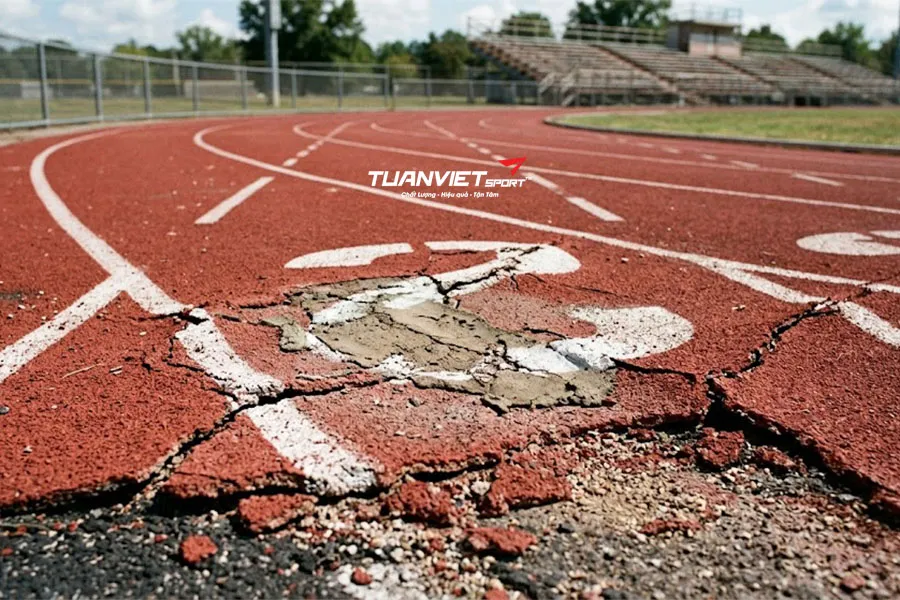 Giải ph&aacute;p thi c&ocirc;ng phục hồi đường chạy điền kinh