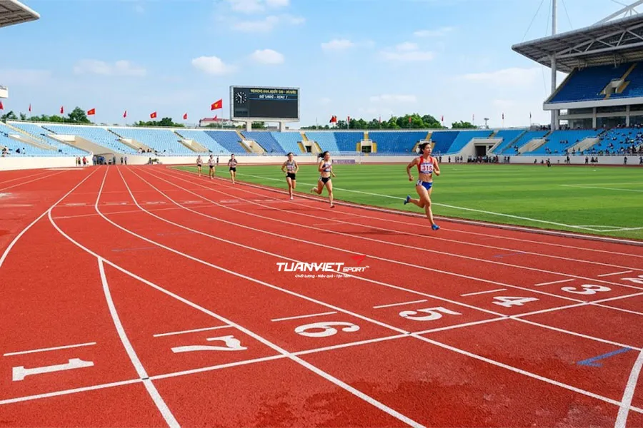 V&igrave; sao n&ecirc;n chọn s&agrave;n acrylic tổng hợp khi x&acirc;y dựng đường chạy điền kinh?