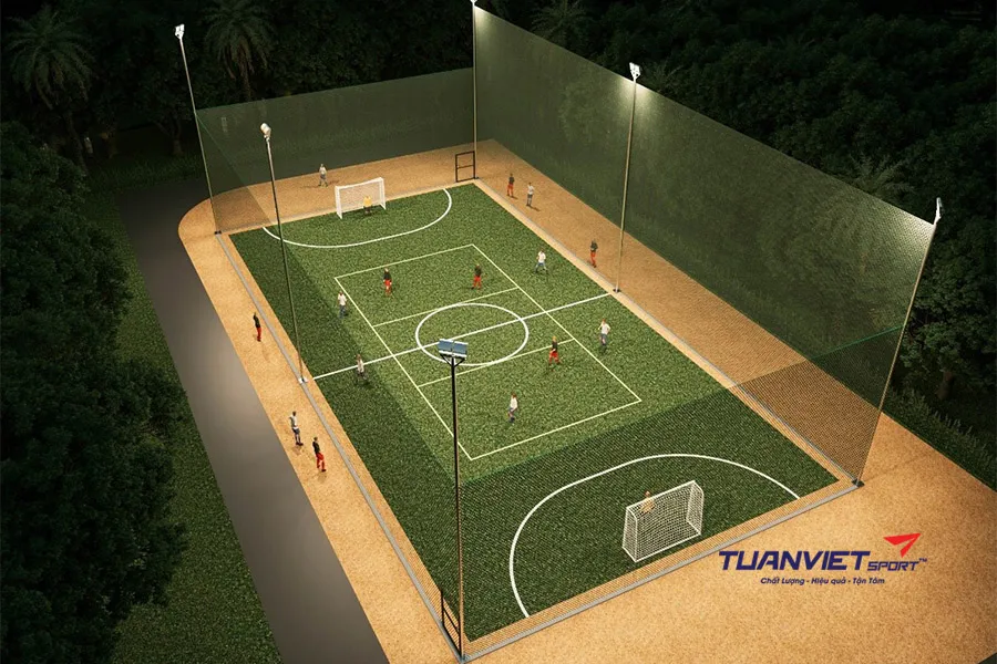 Chi ph&iacute; v&agrave; quy tr&igrave;nh thi c&ocirc;ng lưới s&acirc;n b&oacute;ng đ&aacute; mini đ&uacute;ng ti&ecirc;u chuẩn