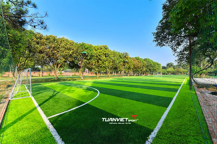 &Yacute; tưởng thiết kế s&acirc;n cỏ nh&acirc;n tạo kết hợp s&acirc;n b&oacute;ng mini tại resort