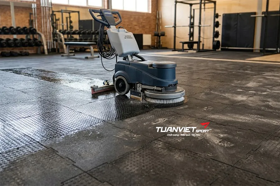 Hướng dẫn cách vệ sinh gạch cao su đơn giản hiệu quả cho mọi không gian