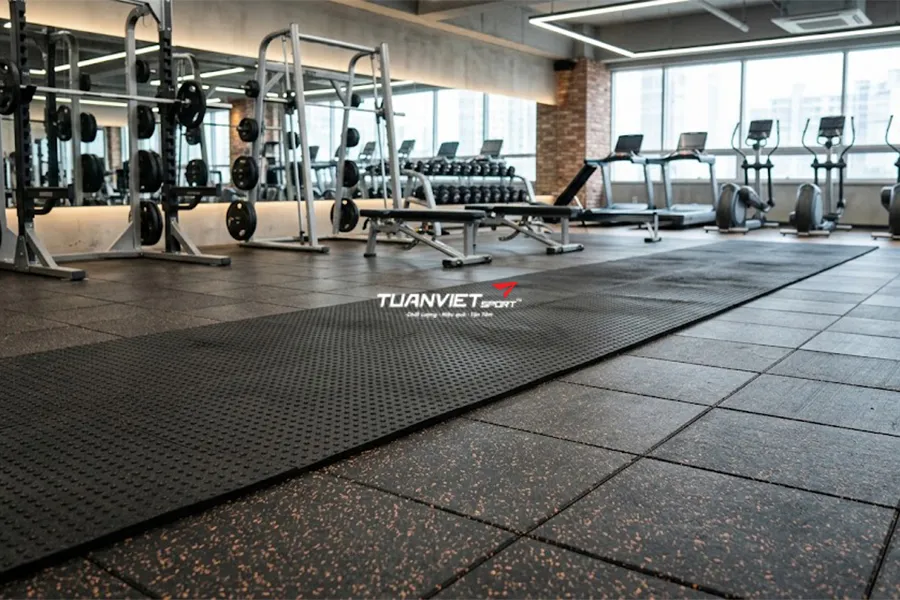 So sánh thảm cao su và gạch cao su trong phòng gym nên chọn loại nào?