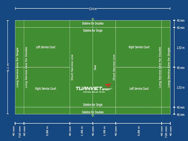 Hướng dẫn thi công sân cầu lông ngoài trời đúng kỹ thuật và an toàn