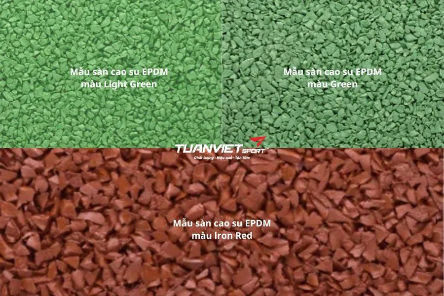 Bảng m&agrave;u hạt cao su EPDM tổng hợp c&aacute;c gam m&agrave;u mới nhất năm 2026