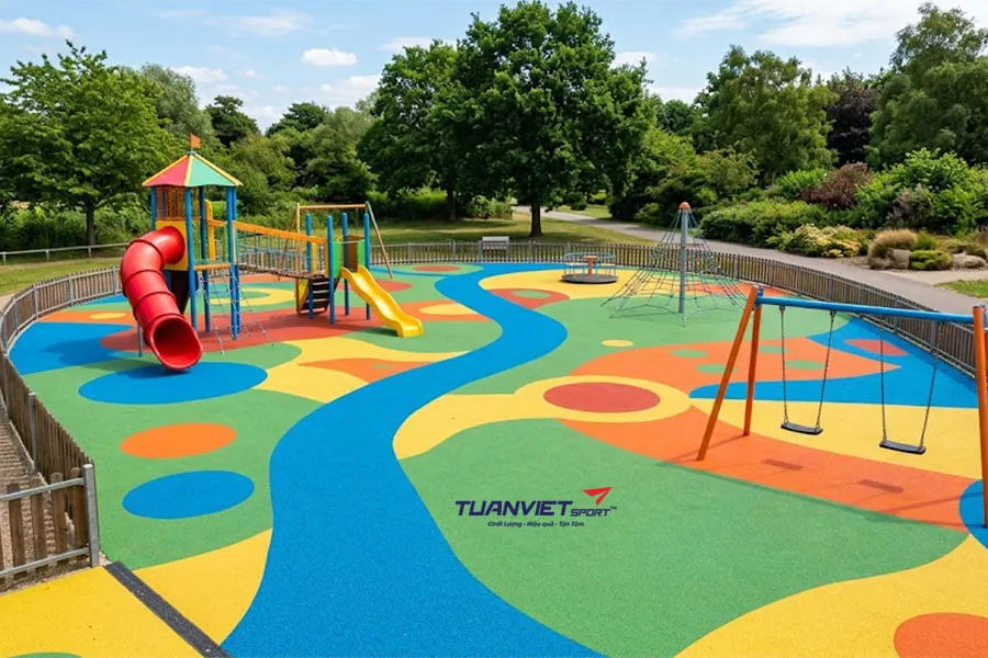 B&aacute;o gi&aacute; s&agrave;n cao su EPDM s&acirc;n chơi trẻ em cập nhật mới hiện nay