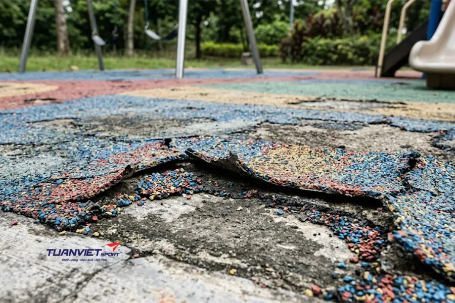 Cách xử lý bong tróc sàn EPDM hiệu quả và bền lâu